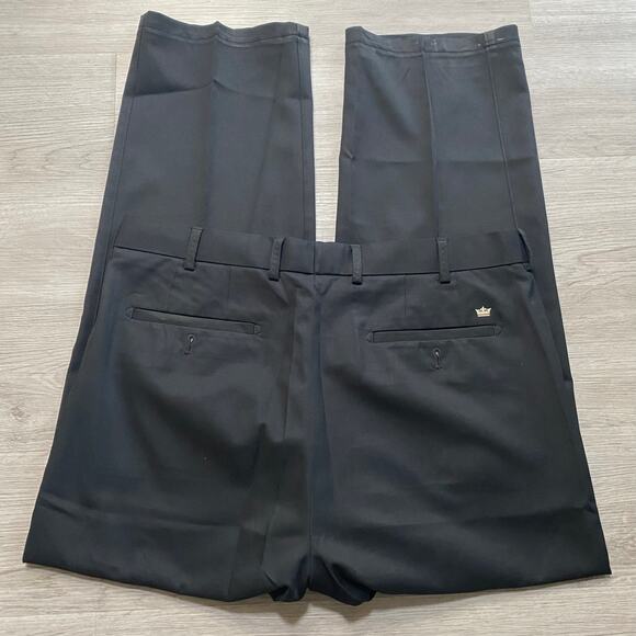 Peter Millar Wicking Pants Mens Black Straight 5 Pocket Performance Crown 34x28 - Picture 3 of 6